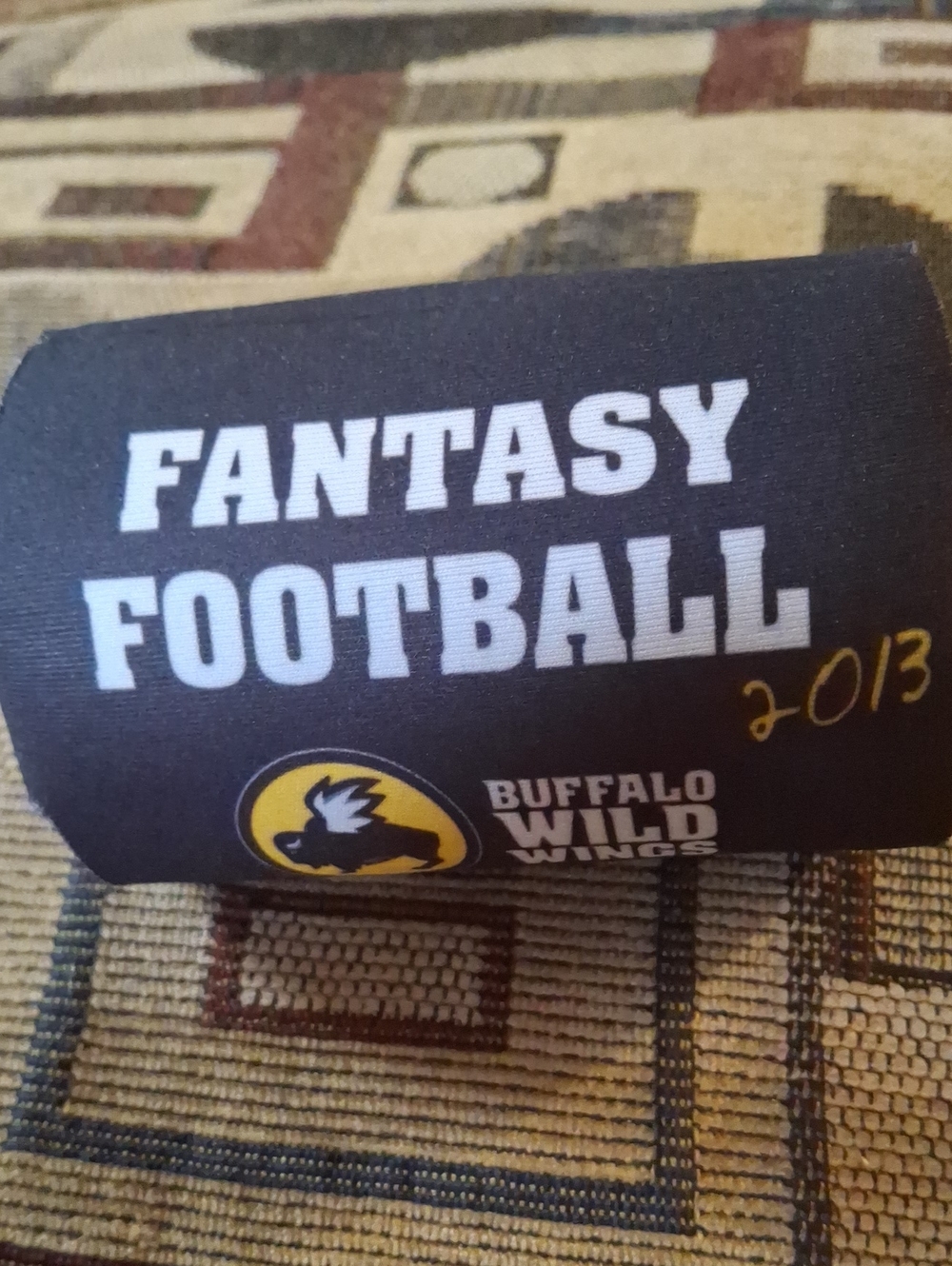 Coca Cola Black Fantasy Football Can Cooler Buffalo Wild Wings Coke Zero
